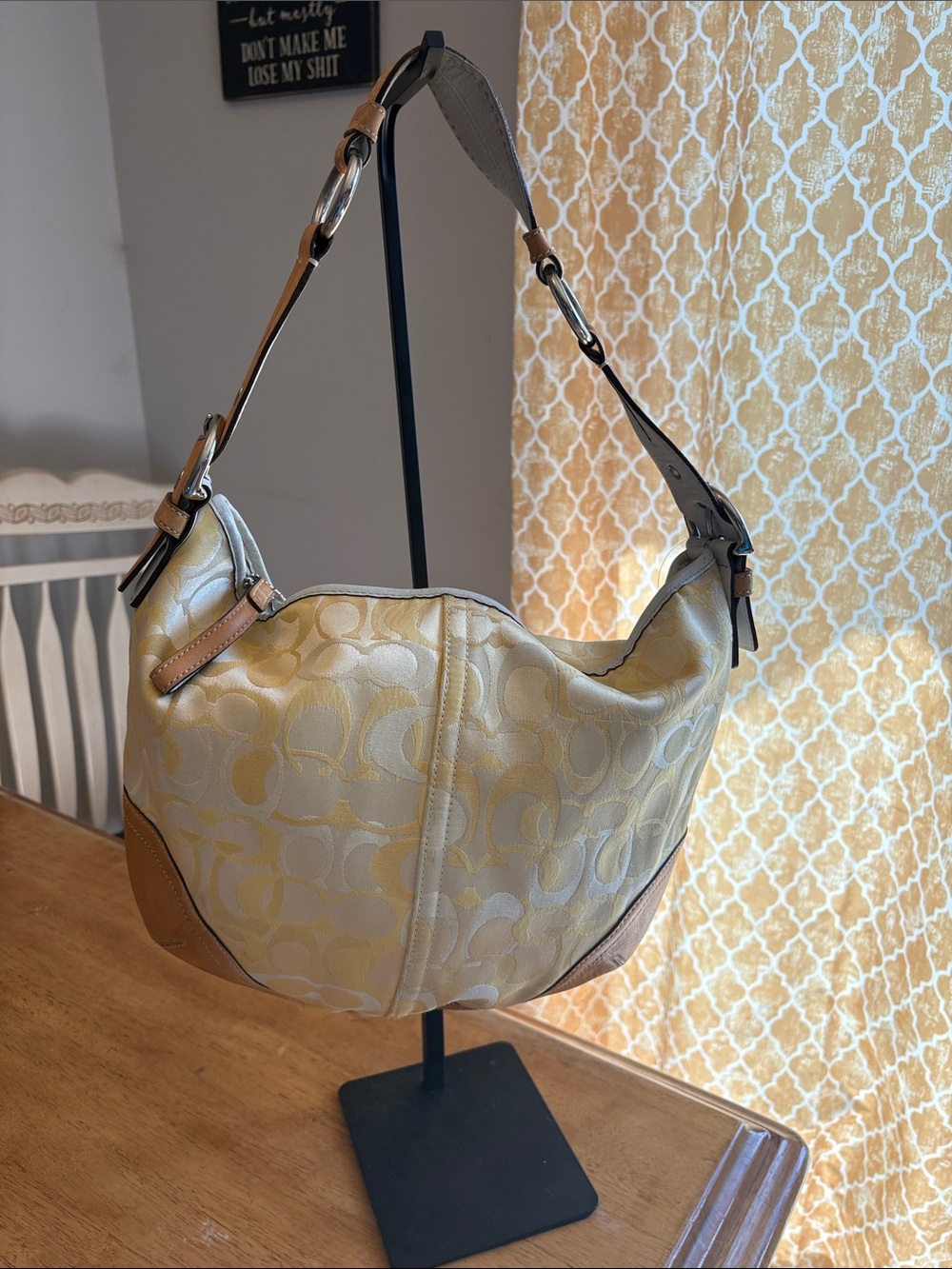 Coach 2004 yellow optic C Soho Hobo
